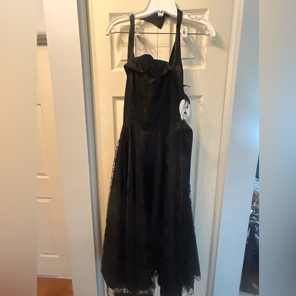 Hell Bunny Black Strapless Dress